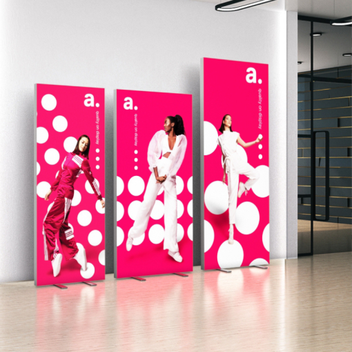 Caixas de luz publicitárias retroiluminadas