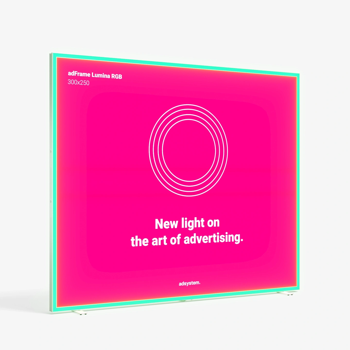 Lumina 300x250 kaseton reklamowy podswietlany