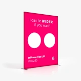 Kaseton reklamowy LED adFrame Flex 200x250 z grafika promocyjna