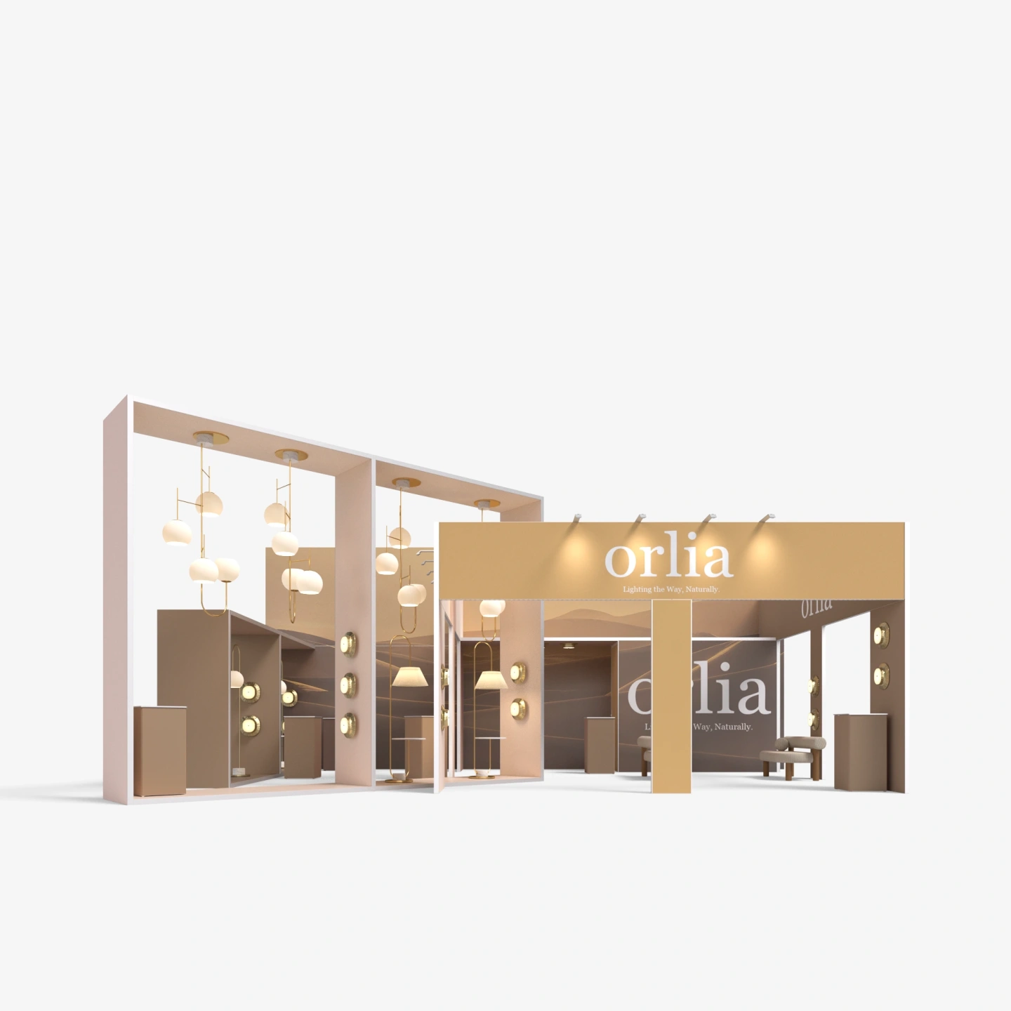 Stoisko z systemu mframe - stoisko targowe z podzialem na strefy