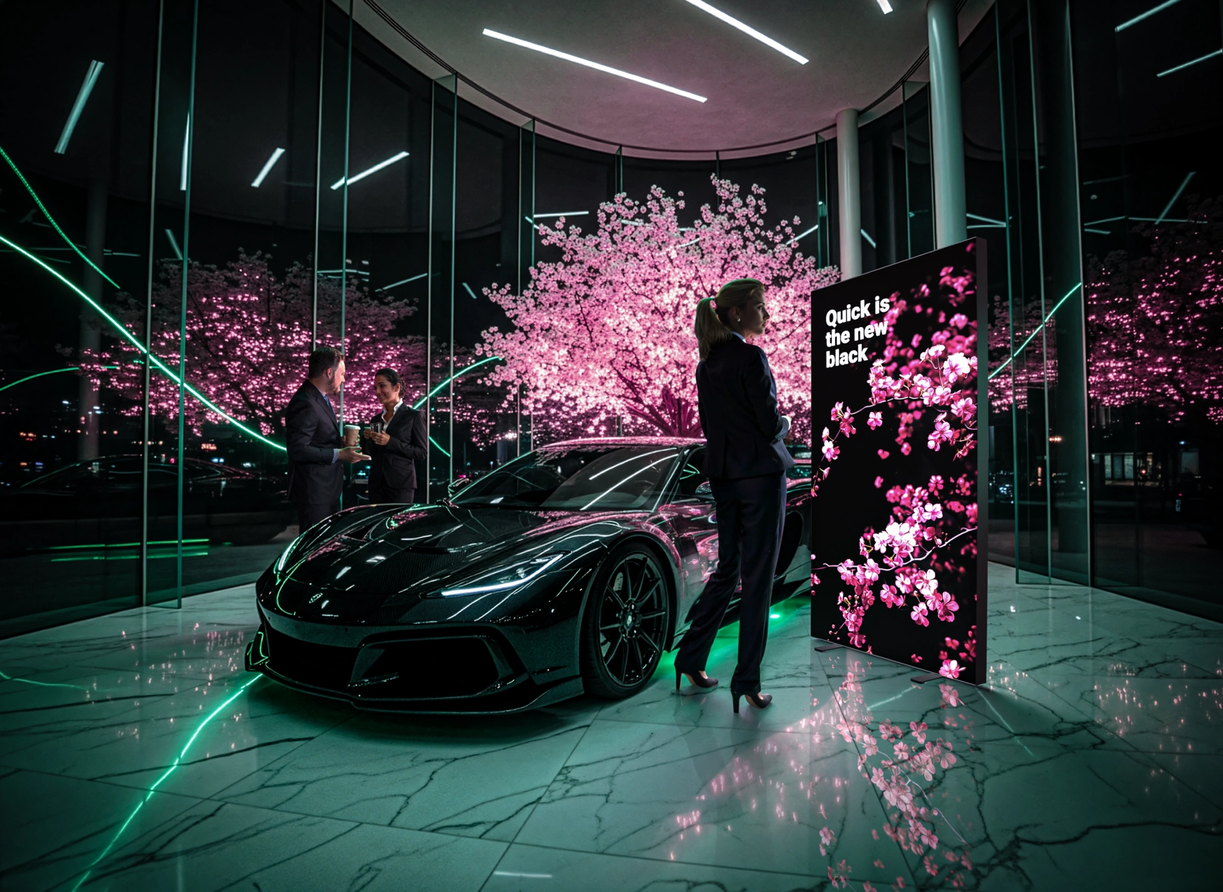 adFrame Quick BLACK 100x200 wiz w zastosowaniu 