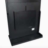 AdVideo Touch Kiosk close-up instalação elétrica traseira