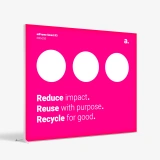 Caixa retroiluminada adFrame Smart R3 300x250 versão impressa com grafismo promocional