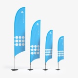 Bandeira publicitária hook pro vários tamanhos