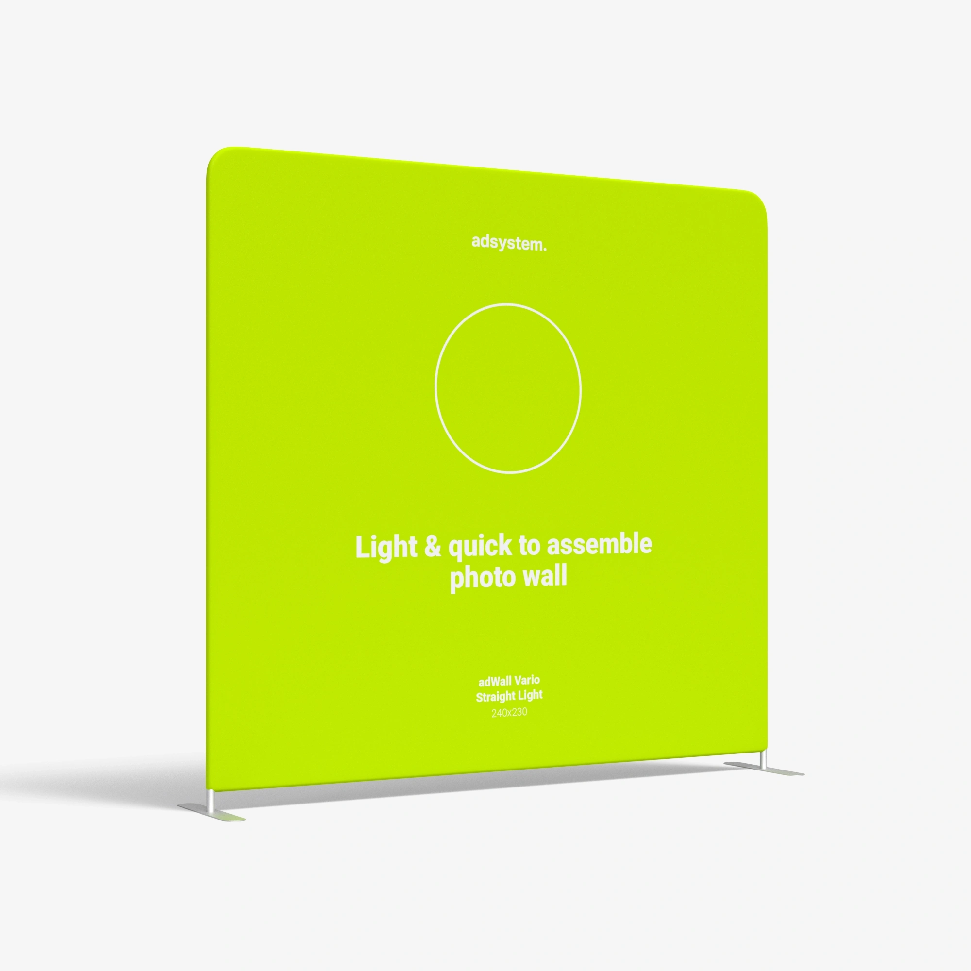 Adwall vario prosta light 240cm konstrukcja z nadrukiem